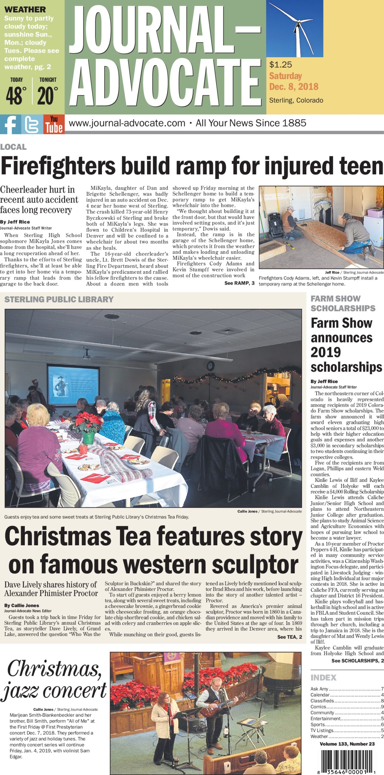 Sterling Journal-Advocate, Dec. 8, 2018 – Ashley McLeod